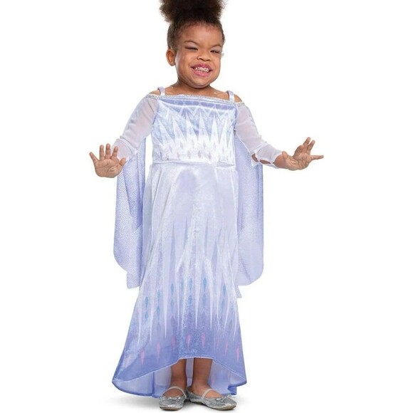 Disney Frozen Snow Queen Elsa Adaptive Halloween Costume Medium (7-8) Cosplay - Picture 4 of 5